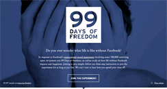 Desktop Screenshot of 99daysoffreedom.com