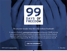 Tablet Screenshot of 99daysoffreedom.com